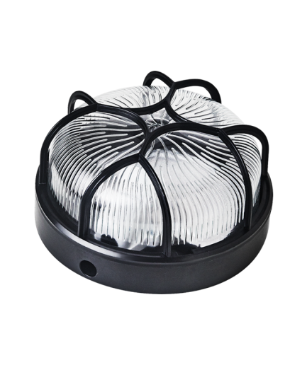 Hublot rond en verre grillage plastique