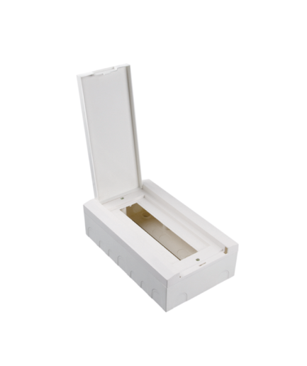 Coffret apparent 12 modules avec porte fumée