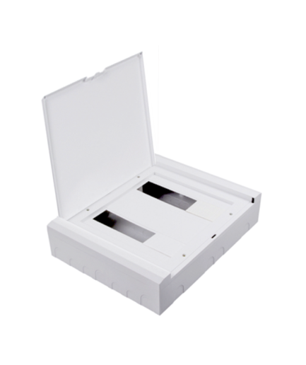 Coffret apparent 24 modules avec porte fumée