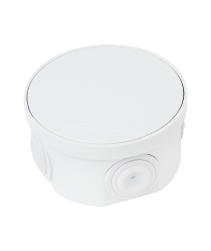 Boîte étanche ronde à couvercle encastré et chicane d’étanchéité 80x40