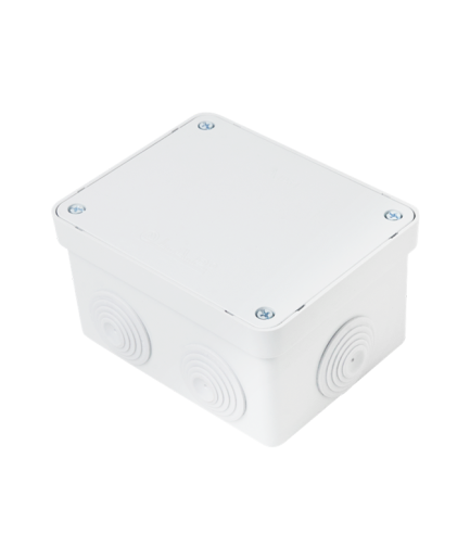 Boîte étanche rectangulaire à couvercle encastré et chicane d’étanchéité 130x100x75