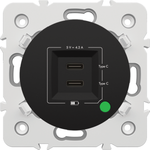 CHARGEUR USB DOUBLE TYPE C